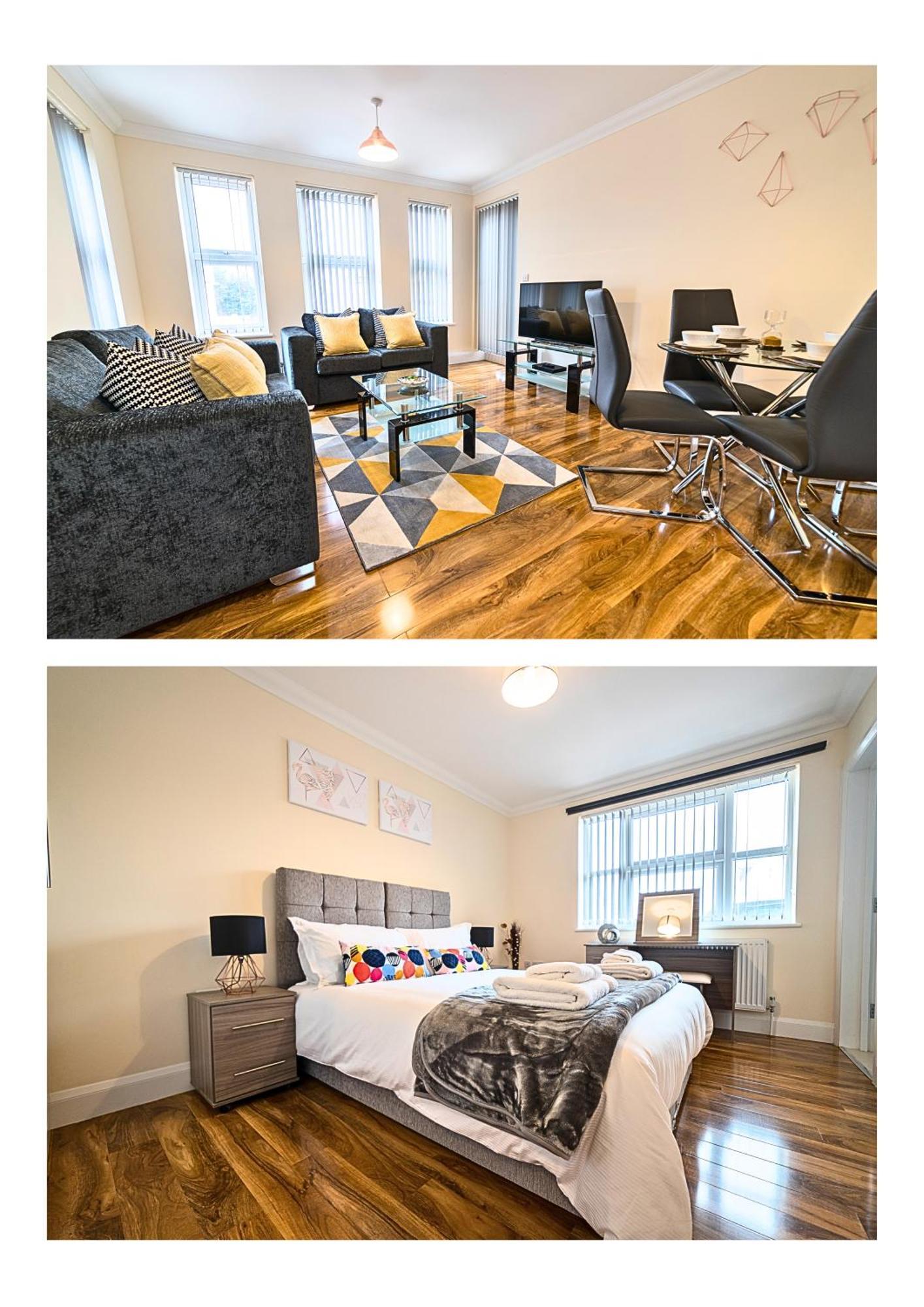 Heathrow Rare Find 2 Bedroom Plus 2 Bathroom Flat - Sleeps 6- Free Parking- Close To Heathrow Terminals-Quiet Development Stanwell Luaran gambar